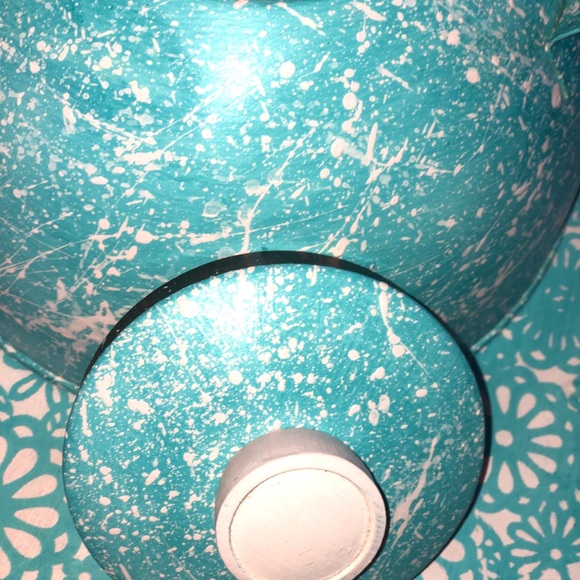 Tea Kettle DYI Aqua/Pink, wax seal, Copper bottom - Picture 3 of 8